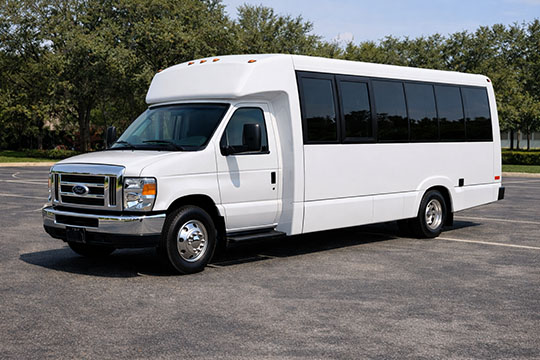 18-passenger minibus available for charter in Downey, CA
